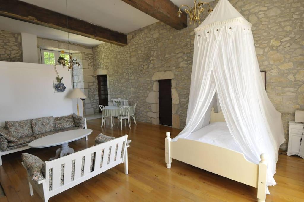 Chateau Barayre - Beautiful 12Th Century Castle With Pool And Large Garden Laussou エクステリア 写真
